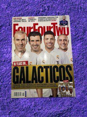 Four Four Two Magazine June 2013 Real Madrid Galacticos Zidane Figo Ronaldo
